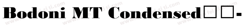 Bodoni MT Condensed字体字体转换
